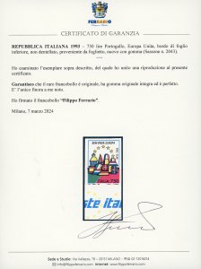 1993 - 750 lire Portogallo, Europa ... 