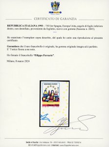 1993 - 750 lire Spagna, Europa ... 