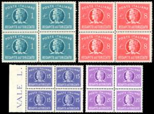 1947/52 - Le prime due emissioni, filigrana ... 