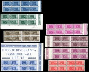 1946 - Filigrana ruota III tipo diritta, ... 