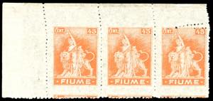 1919 - 45 cent. Allegorie e Vedute, carta B ... 