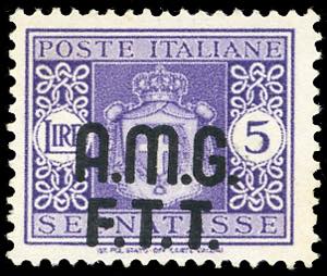 SEGNATASSE 1947 - 5 lire soprastampato, ... 