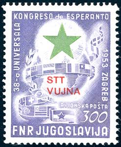 POSTA AEREA 1953 - 300 d. Esperanto (20), ... 