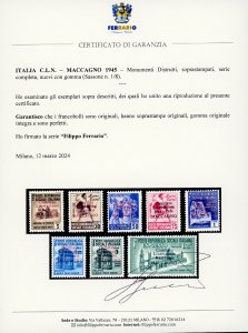 MACCAGNO 1945 - Soprastampati, ... 