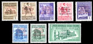 MACCAGNO 1945 - Soprastampati, serie ... 