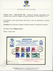 MACCAGNO 1945 - Soprastampati, ... 