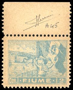 1919 - 2 cor. Allegorie e Vedute, carta A ... 