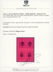 MERANO 1918 - 10 h. carminio ... 