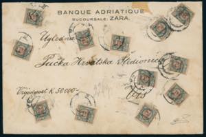 TRENTO E TRIESTE 1920 - 1 corona su 1 lira ... 