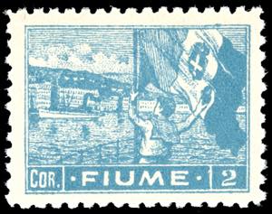 1919 - 2 cor. Allegorie e Vedute, carta C, ... 