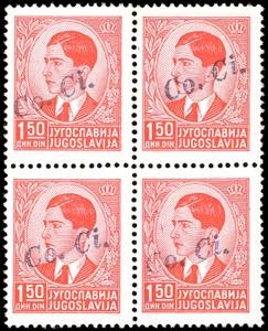 LUBIANA 1941 - 1,50 d. soprastampa a mano ... 