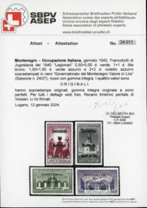 MONTENEGRO 1941 - Legionari, ... 