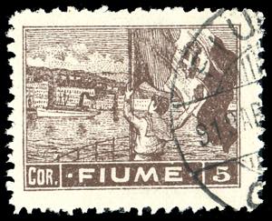 1919 - 5 cor. Allegorie e Vedute, carta A ... 