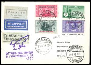 POSTA AEREA 1932 - 50  cent. al verso, 75 ... 