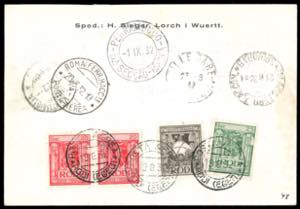 EGEO POSTA AEREA 1932 - 1 lira, 3 ... 