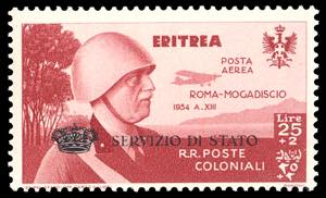SERVIZIO AEREO 1934 - 25 + 2 lire Coroncina ... 