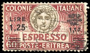 ESPRESSI 1935 - 1,25 lire su 60 cent., dent. ... 