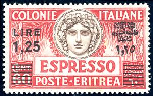 ESPRESSI 1935 - 1,25 lire su 60 cent. rosso ... 