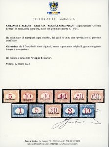 SEGNATASSE 1920/26 - Soprastampati ... 