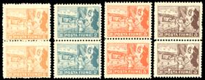 1919 - 1 cor., 2 cor. 3 cor. e 5 cor. Posta ... 