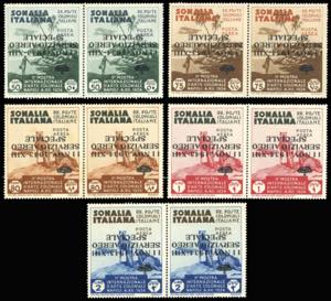 SERVIZIO AEREO 1934 - 50 cent., 75 cent., 80 ... 