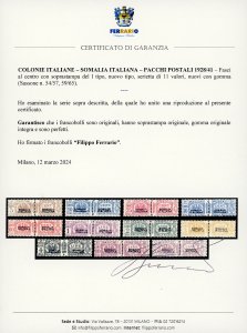 PACCHI POSTALI 1928/41 - Fascio al ... 