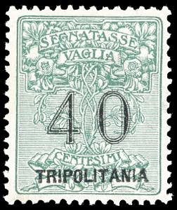 SEGNATASSE PER VAGLIA 1924 - 40 cent. verde, ... 