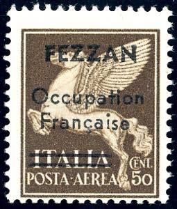 OCCUPAZIONE FRANCESE FEZZAN POSTA AEREA 1943 ... 