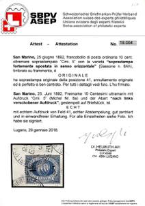 1892 - 5 cent. su 10 cent. ... 