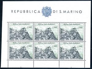 1958 - 500 lire Panorama, foglietto (18), ... 