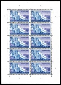 1948 - 100 lire Lavoratori, minifoglio di 10 ... 