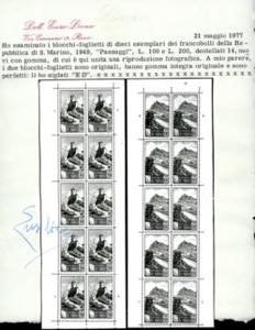 1949 - Paesaggi, minifogli, serie ... 