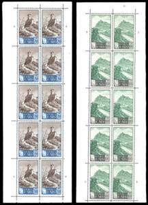 1949 - Paesaggi, minifogli, serie completa ... 