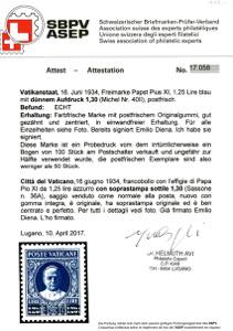 1934 - 1,30 lire su 1,25 lire ... 