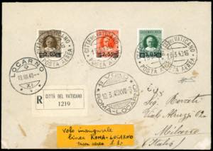 1940 - 2,05 su 2 lire, 2,55 su 2,50 lire, ... 