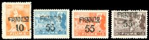 1919/20 - Soprastampati FRANCO, carta B, ... 