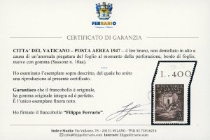 1947 - 4 lire posta aerea, non ... 