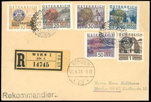 AUSTRIA 1931 - Rotary, serie completa ... 