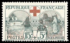 FRANCIA 1918 - 15 + 5 cent. Croce Rossa ... 