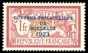 FRANCIA 1923 -  1 + 2 fr. Congresso ... 
