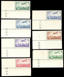 FRANCIA POSTA AEREA 1936 - Aereo in volo, ... 