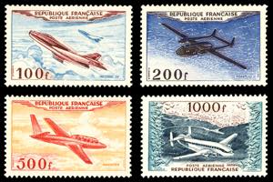 FRANCIA POSTA AEREA 1954 - Aerei, serie ... 