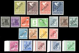 GERMANIA BERLINO 1948 - Soprastampati ... 