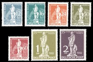 GERMANIA BERLINO 1949 - UPU, serie completa ... 