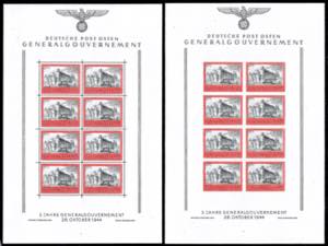 GERMANIA OCCUPAZIONE POLONIA FOGLIETTI 1944 ... 