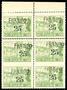 1919/20 - 25 cent. su 50 cent. soprastampati ... 