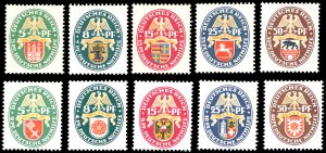 GERMANIA REICH 1928/29 - Stemmi regionali, ... 