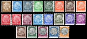 GERMANIA REICH 1932/33 - Hindenburg, serie ... 