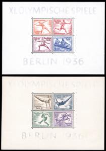 GERMANIA REICH FOGLIETTI 1936 - Olimpiadi, i ... 