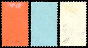 GIBILTERRA 1903 - 4 s., 8 s., 1 £ ... 